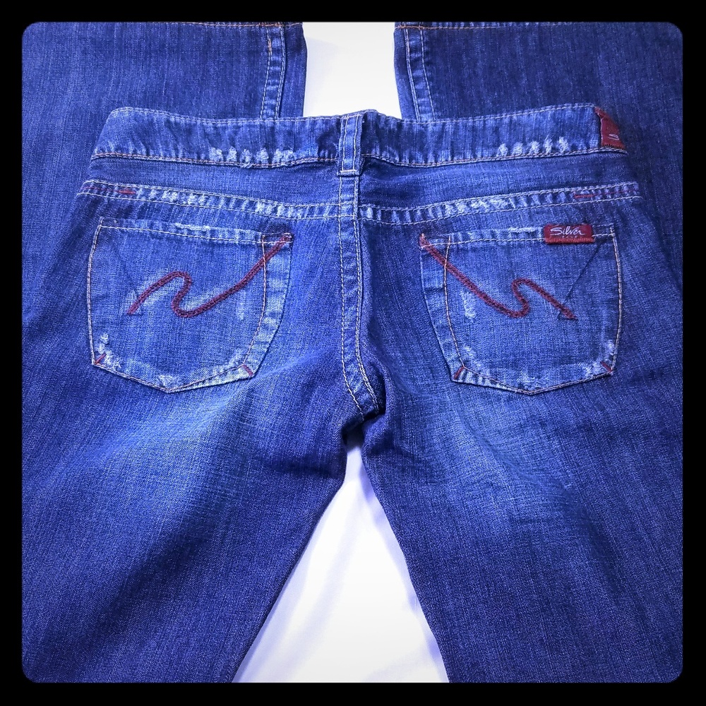 Silver Jeans womens 30 x 33 Orion 21" Distressed